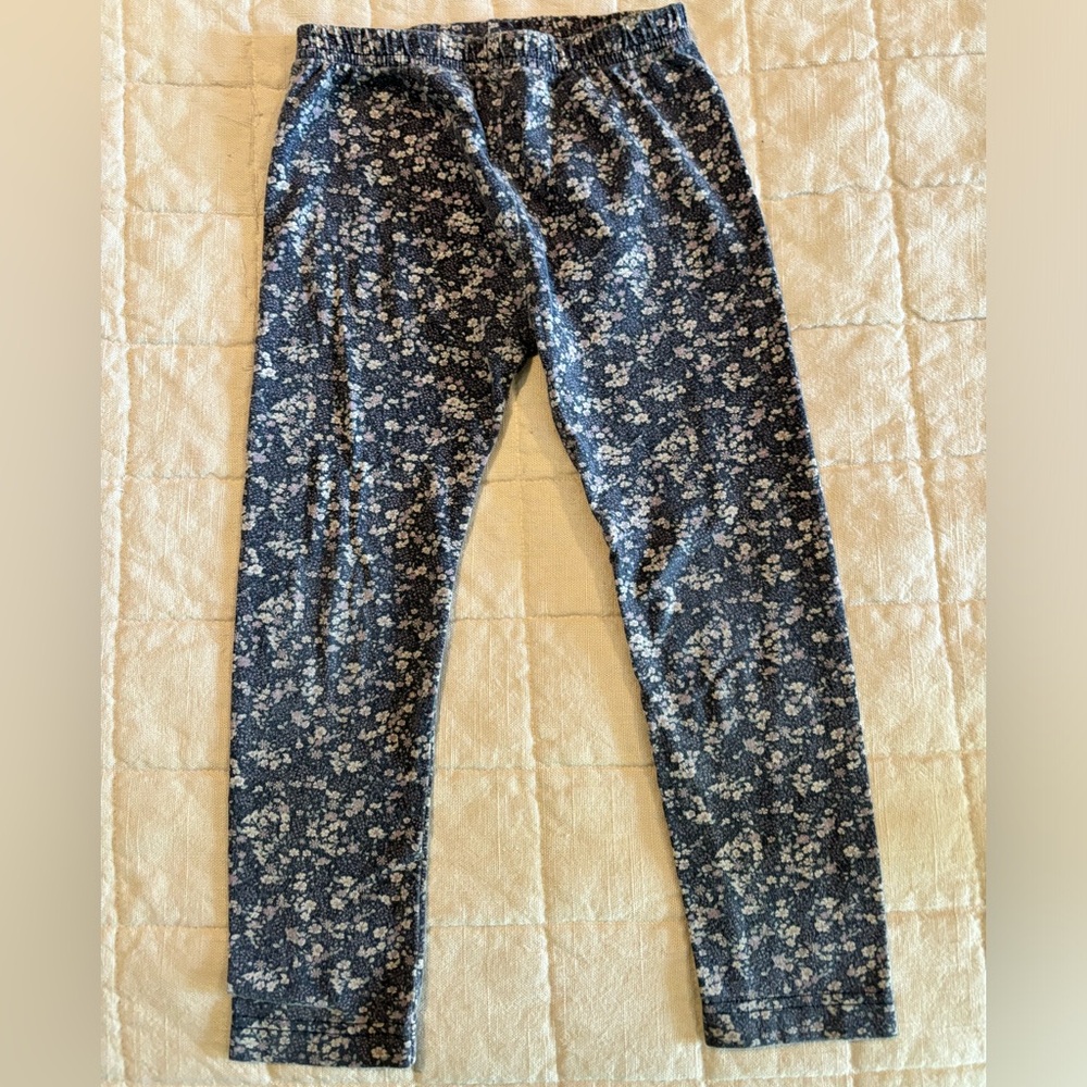 Jamie Kay Blueberry Floral Leggings, organic cotton size 5